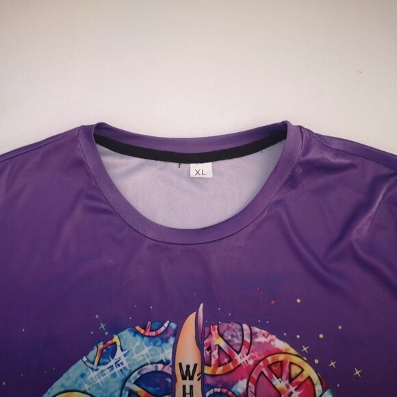 2 / $30.00 - Purple Ladies Let It Be Short Sleeves T-shirt - Picture 3 of 8